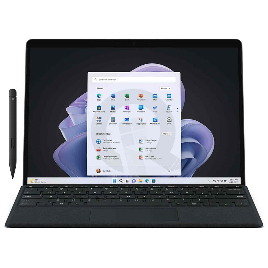 تبلت مایکروسافت مدل Surface Pro 9-i7 1255U ظرفیت 256 گیگابایت و رم 16 گیگابایت به همراه کیبورد Signature Black و قلم Slim Pen 2 1 تبلت مایکروسافت مدل Surface Pro 9-i7 1255U ظرفیت 256 گیگابایت و رم 16 گیگابایت به همراه کیبورد Signature Black و قلم Slim Pen 2