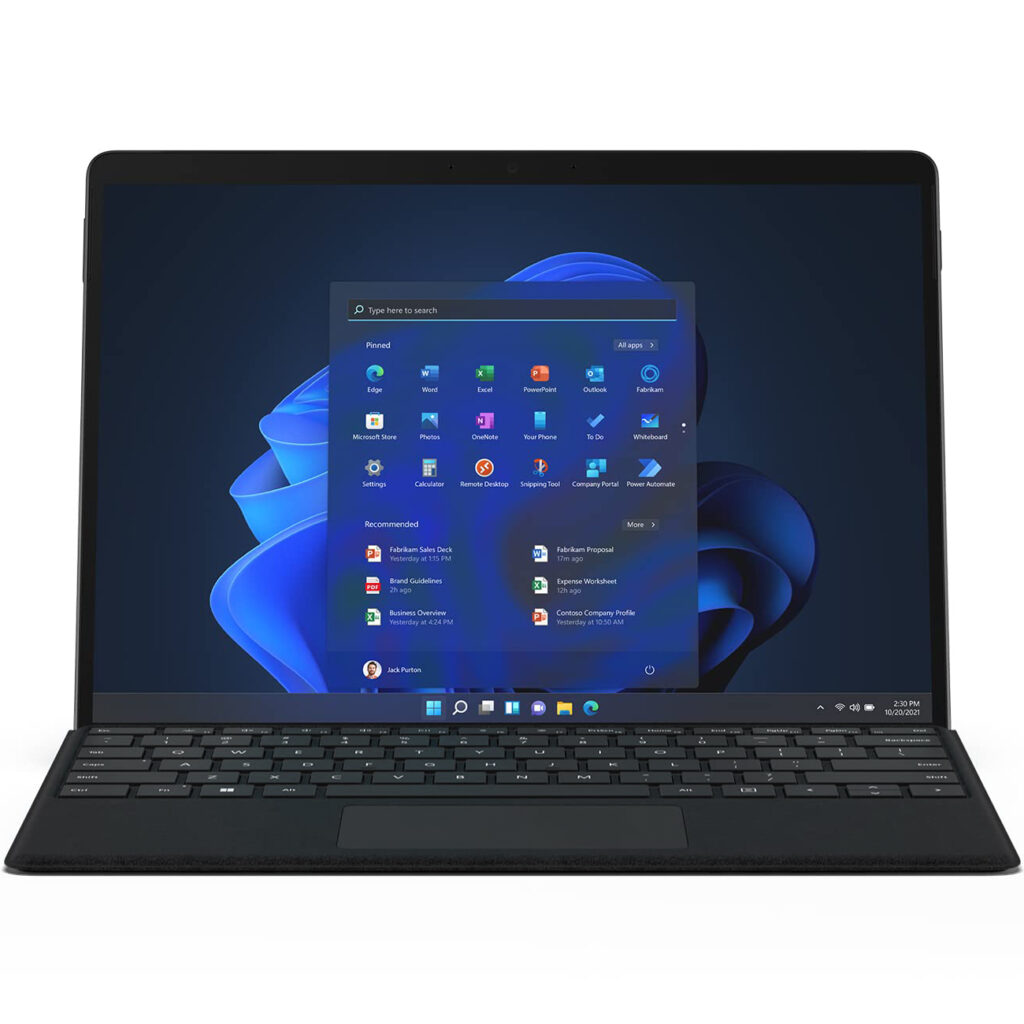 تبلت مایکروسافت مدل Surface Pro 8-i7 1185G7 ظرفیت 512 گیگابایت و 16 گیگابایت رم به همراه کیبورد Black Type Cover 1 تبلت مایکروسافت مدل Surface Pro 8-i7 1185G7 ظرفیت 512 گیگابایت و 16 گیگابایت رم به همراه کیبورد Black Type Cover