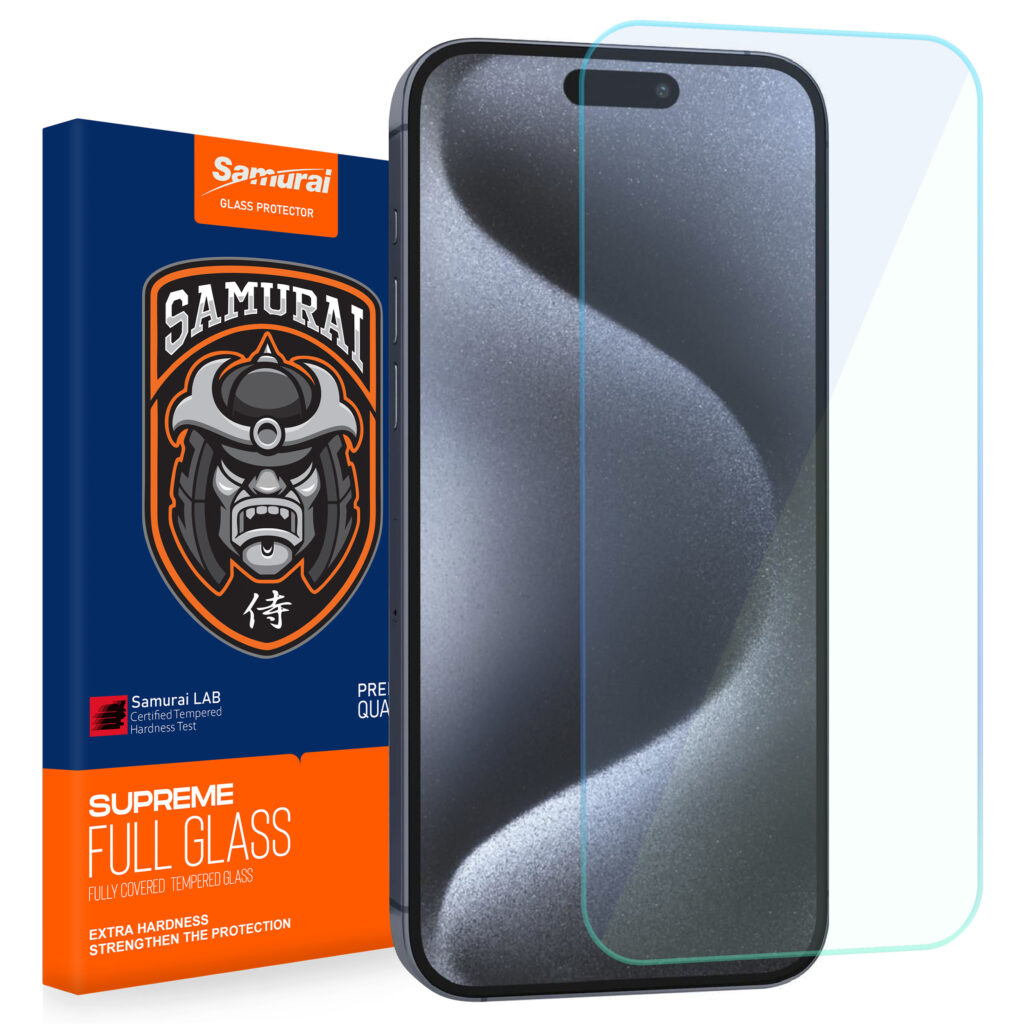 محافظ صفحه نمایش سامورایی مدل Invisiglass مناسب برای گوشی موبایل اپل iPhone 15 Pro Max