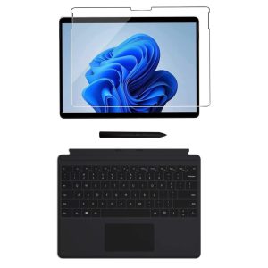 تبلت 13 اینچ مایکروسافت مدل Surface Pro 8-Core i7 1185G7 ظرفیت 1 ترابایت و رم 16 گیگابایت به همراه قلم CLASSROOM PEN 1، کیبورد TYPECOVER و محافظ صفحه نمایش