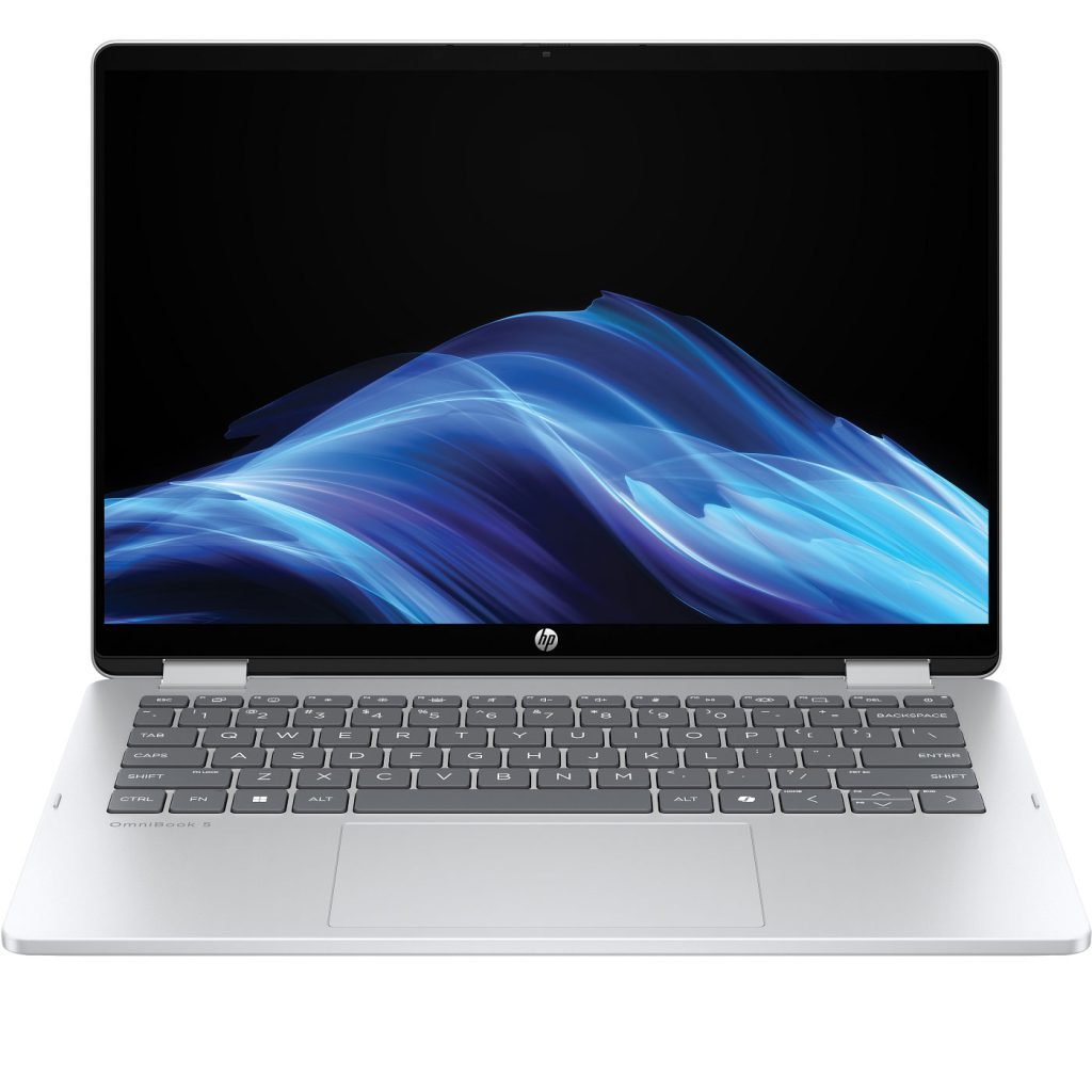 لپ تاپ 14 اینچی اچ پی مدل OmniBook 5 Flip 14-fp0013dx-Core 5 120U-8GB LPDDR5-512GB SSD-Touch-Backlit-W