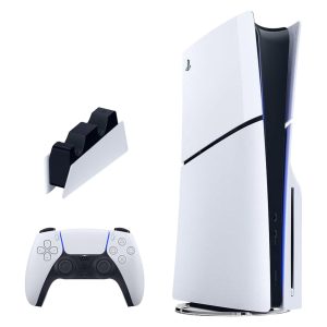 کنسول بازی سونی مدل PlayStation 5 Slim ظرفیت یک ترابایت ریجن 2016A اروپا به همراه پایه شارژر