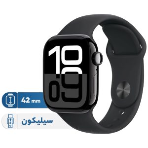 ساعت هوشمند اپل مدل Series 10 42mm Aluminum دارای قابلیت های کنترل موسیقی (Music Player)، قابلیت مکالمه از طریق بلوتوث، قابلیت تغییر طرح ساعت یا تم، صفحه همیشه روشن (Always-on Display)، پشتیبانی از دستیار صوتی بند سیلیکون